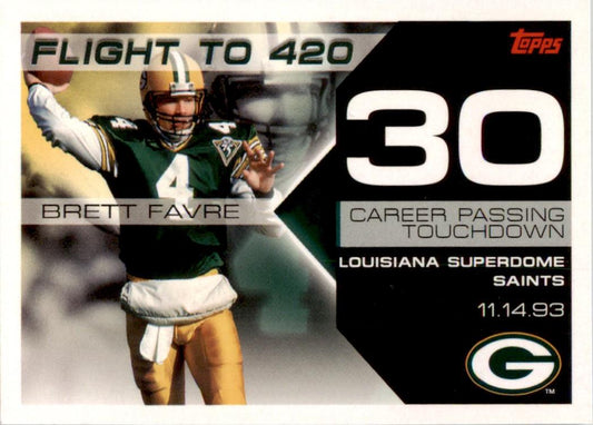2007 Topps Brett Favre Collection #BF-30 Brett Favre Green Bay Packers