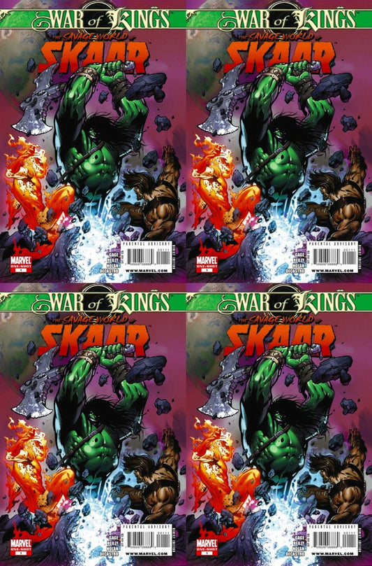 War of Kings: Savage World of Skaar (2009) Marvel Comics - 4 Comics