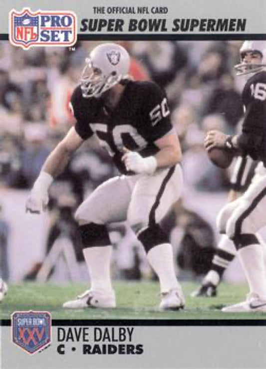 1990-91 Pro Set Super Bowl 160 Football 70 Dave Dalby