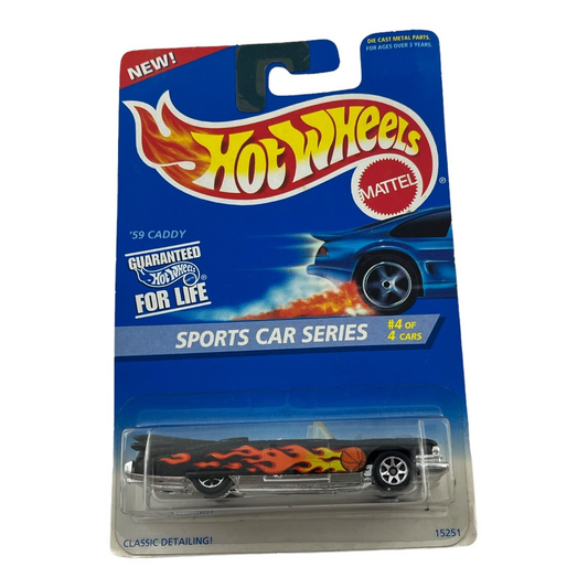 Hot Wheels Sports Car Series 4/4 '59 Caddy Diecast Vehicle 1995 Mattel