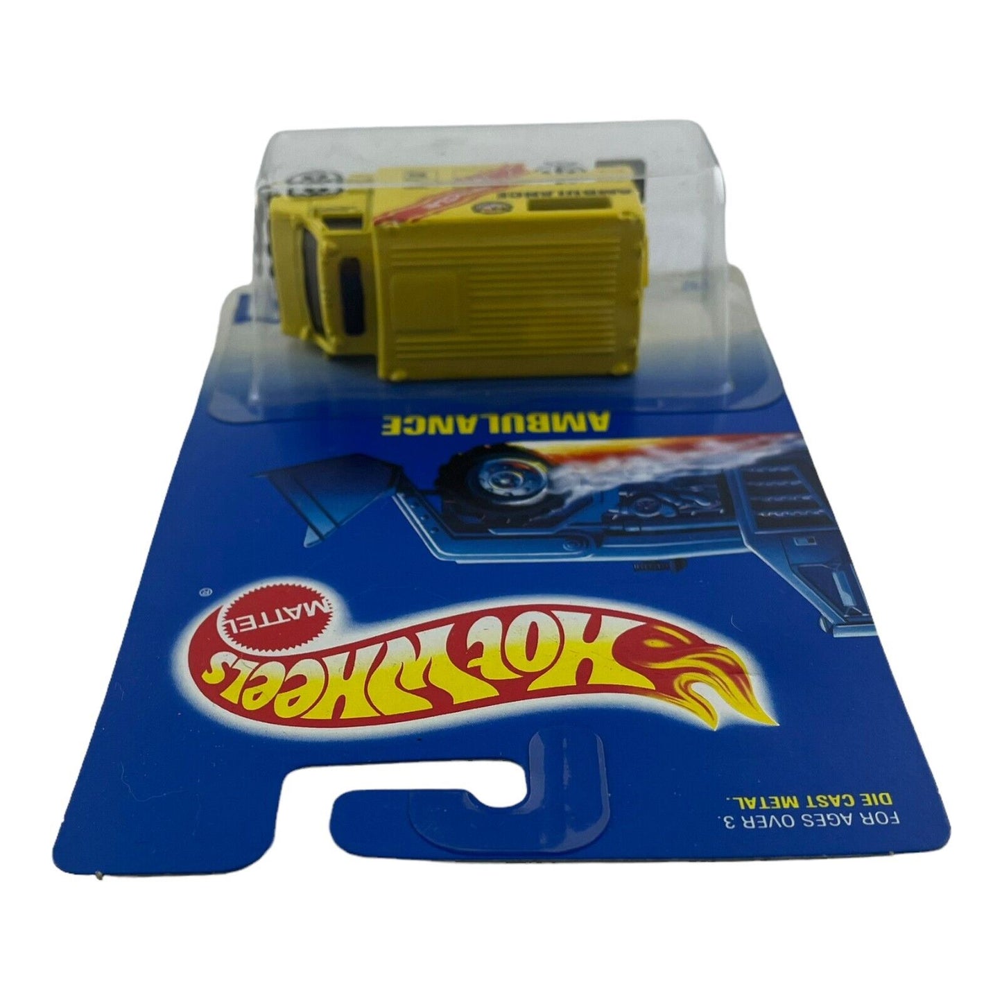Hot Wheels Yellow Ambulance #71 Diecast Vehicle 1991 Mattel