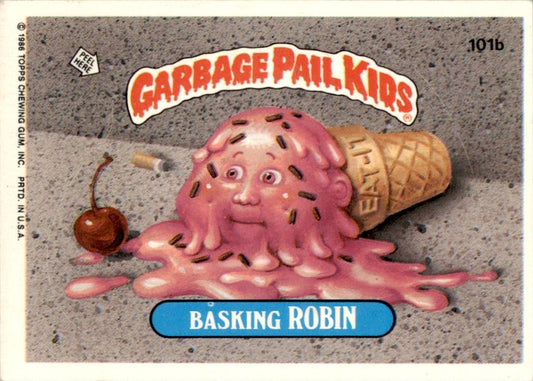 1985 Garbage Pail Kids Series 3 #101b Basking Robin No Copyright Year VG