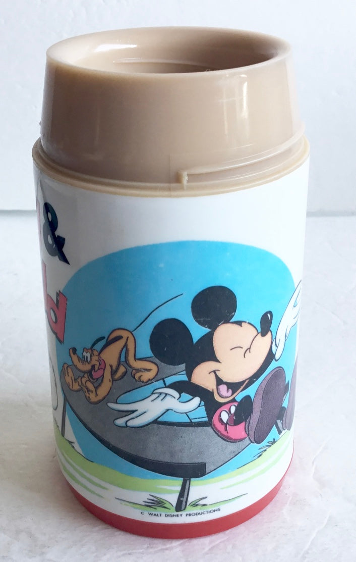 Walt Disney Mickey & Donald Vintage Lunchbox Thermos Aladdin