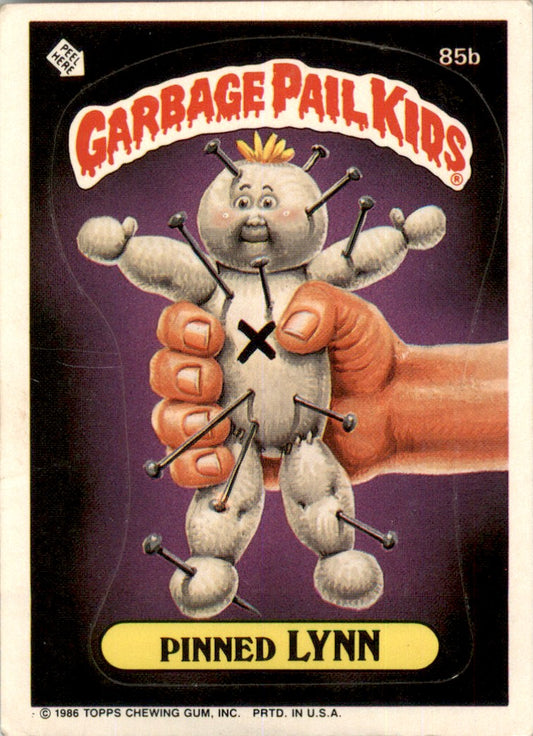 1986 Garbage Pail Kids Series 3 #85b Pinned Lynn VG-EX