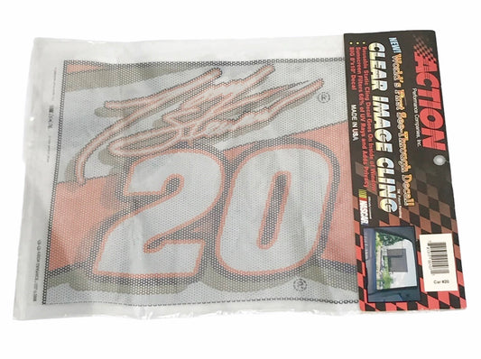 Tony Stewart #20 Home Depot Clear 8" X 10" Image Cling Nascar New