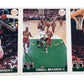 1991 Front Row Basketball 3 Card 7.5" X 3.5" Promo Card Panel Johnson