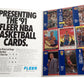 1991-92 Fleer Basketball Promotional Uncut 9 Card Sheet
