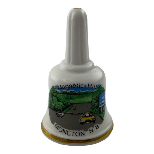 Magnetic Hill Moncton New Brunswick 2 Inch Decorative Vintage Porcelain Bell