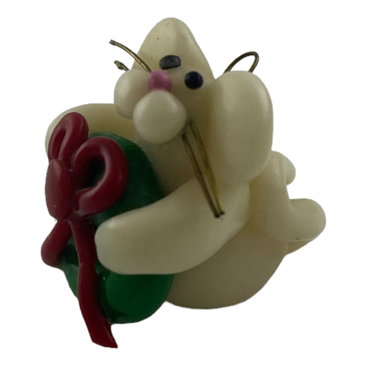 Marry XMouse Mouse with Christmas Wreath 1.25 Inch Acrylic Figurine