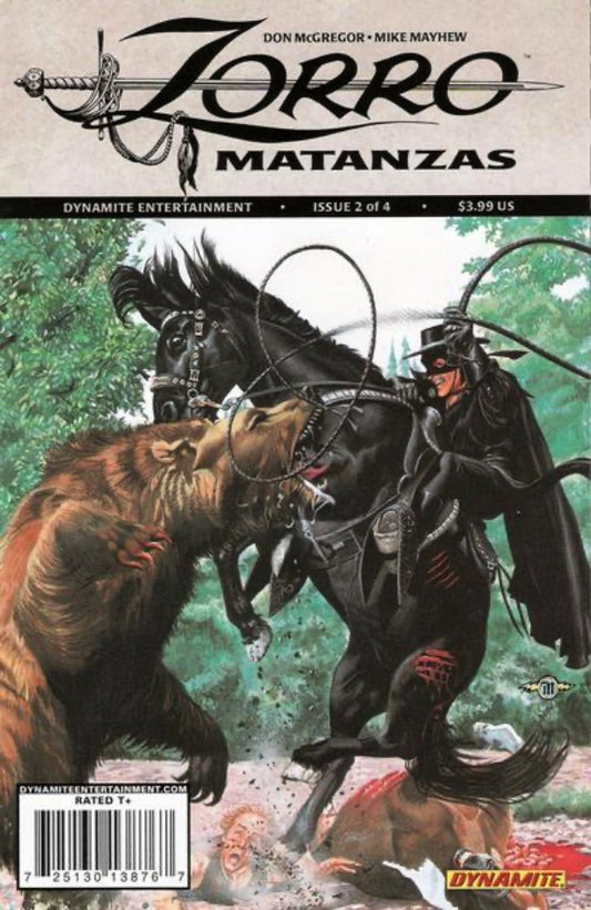 Zorro Matanzas #2 (2010) Dynamite Comics