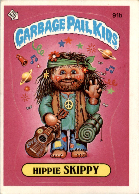 1986 Garbage Pail Kids Series 3 #91b Hippie Skippy Two Asterisks VG-EX