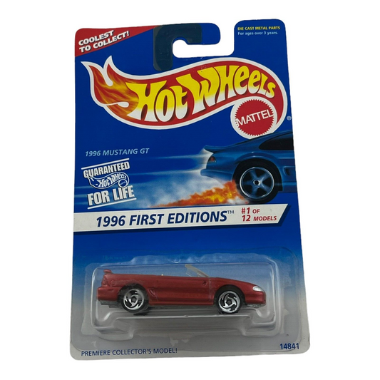 Hot Wheels 1996 First Editions 1/12 1996 Mustang GT Diecast Vehicle Mattel