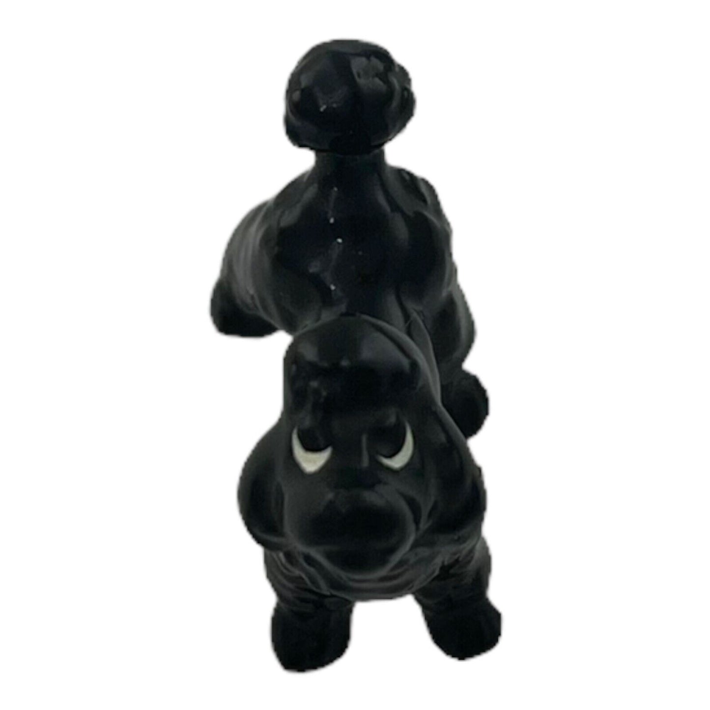 Black Poodle 1 Inch Decorative Vintage Porcelain Figurine