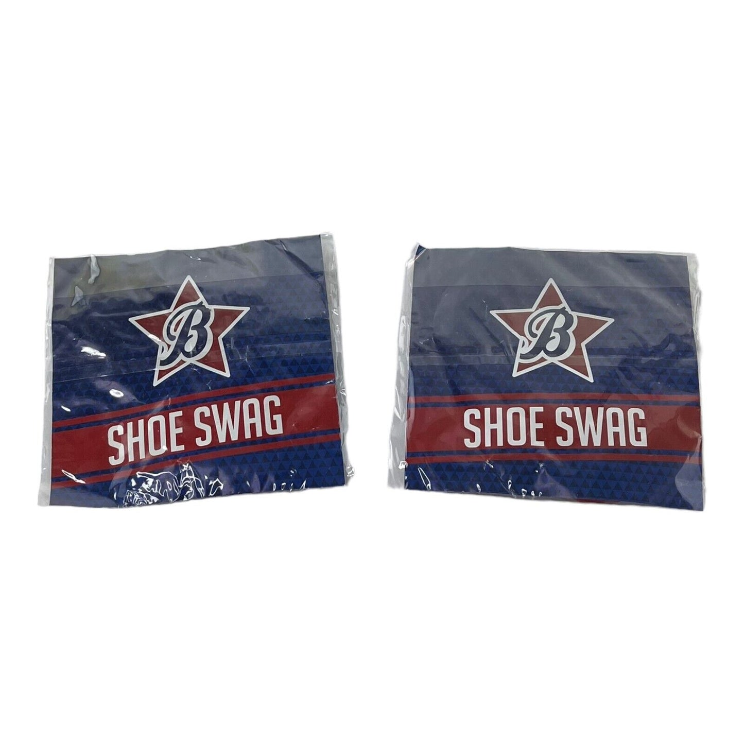 Lot of 2 Shoe Swag Packages Red & Blue Booster Enterprises