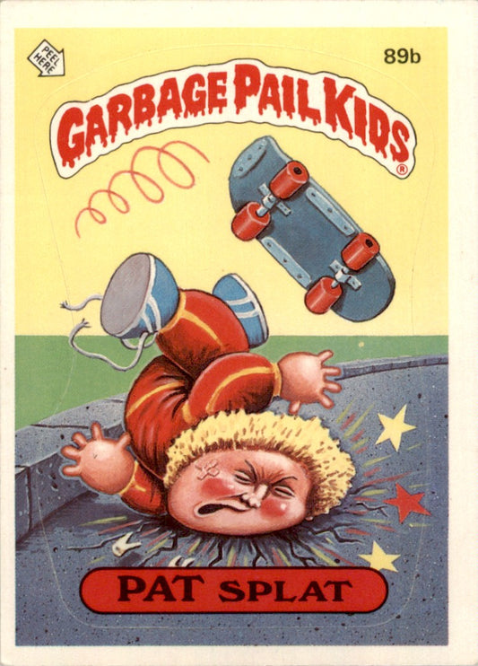 1986 Garbage Pail Kids Series 3 #89b Pat Splat No Copyright VG-EX