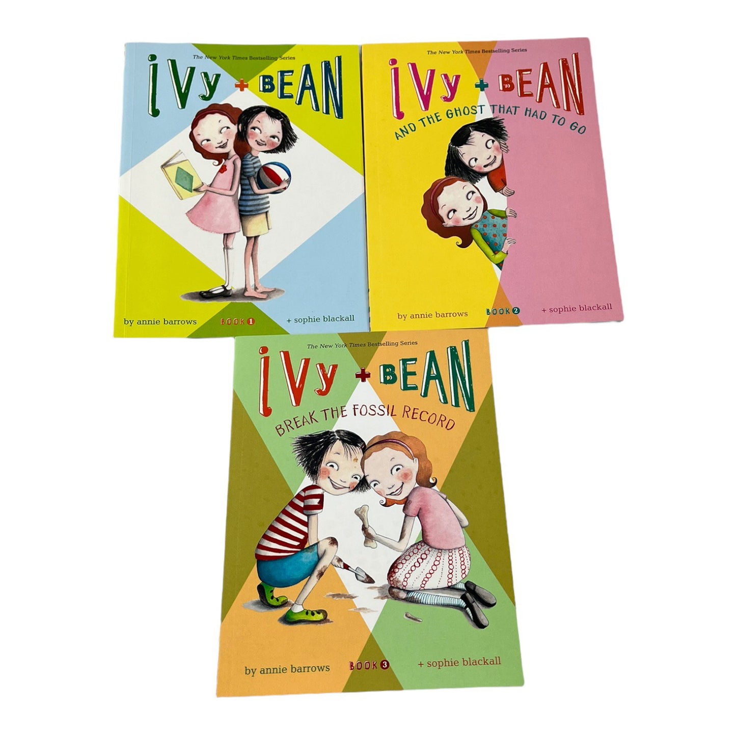 The Ivy + Bean Secret Treasure Box 3 Book Lot and Slipcover