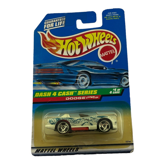 Hot Wheels Dash 4 Cash Series 4/4 Dodge Viper Diecast Vehicle 1997 Mattel