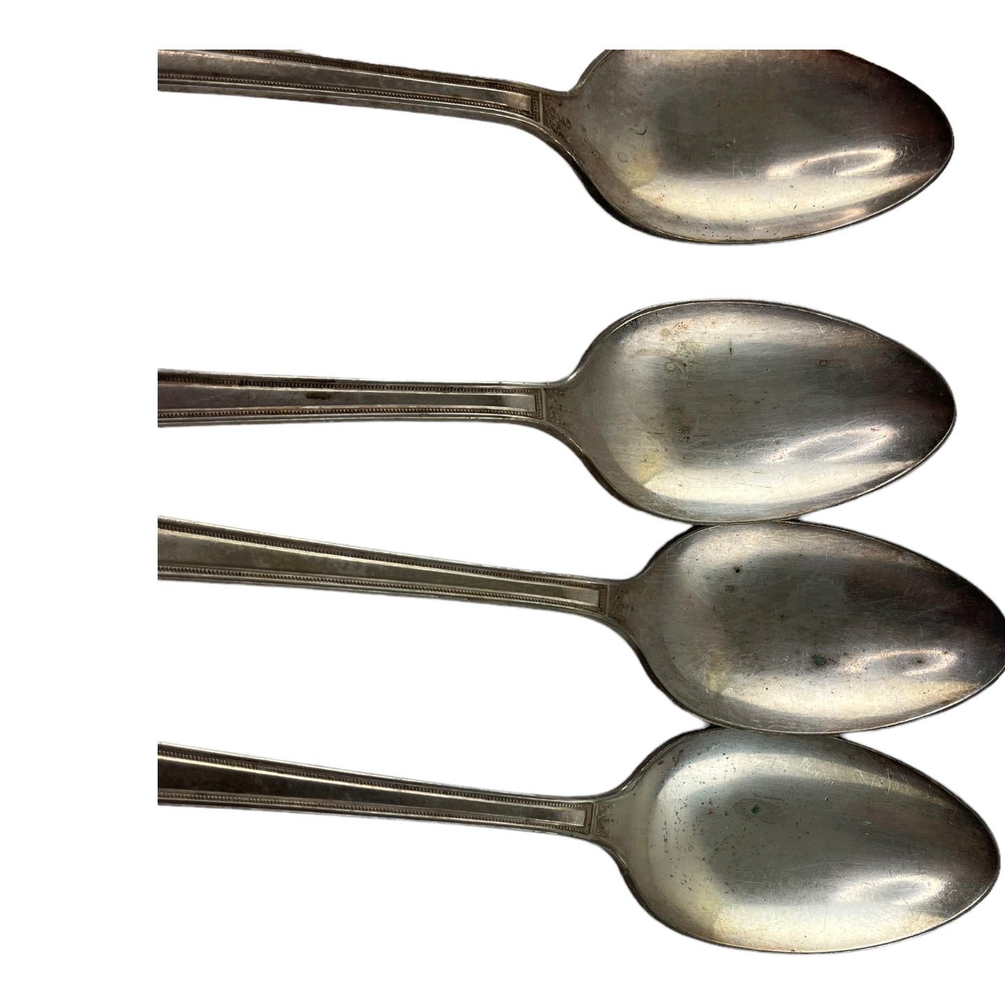 (6) Wm. A Rogers Silverplate 7.5 Inch Spoons 1930's