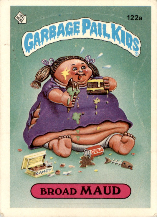 1986 Garbage Pail Kids Series 3 #122a Broad Maud No Copyright VG