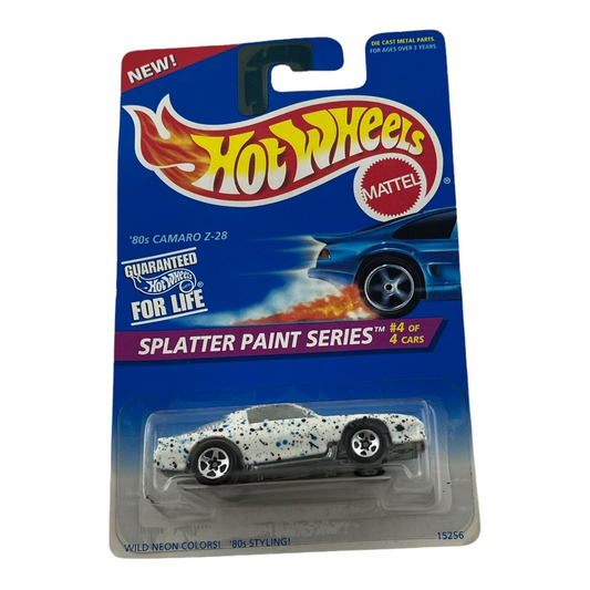 Hot Wheels Splatter Paint Series 80's Camaro Z-28 4/4 Diecast Vehicle Mattel