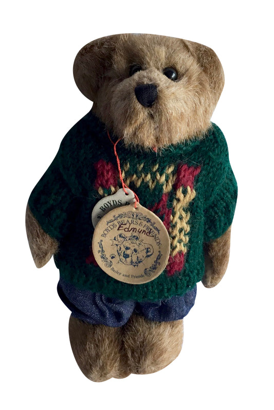 Boyds Bears Edmund T. Bear 8 Inch Plush Stuffed Bear Enesco