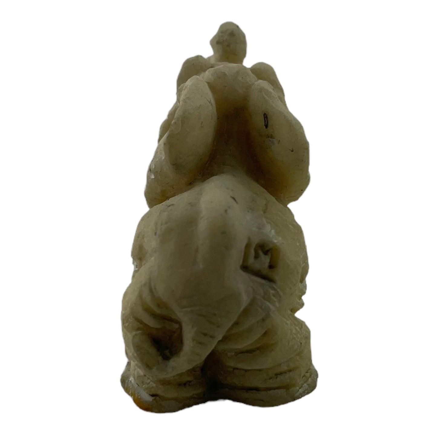 White Elephant Trunk Up 2 Inch Vintage Figurine
