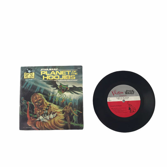 Star Wars Planet of the Hoojibs Book and 33 1/3 Record 1983 Buena Vista