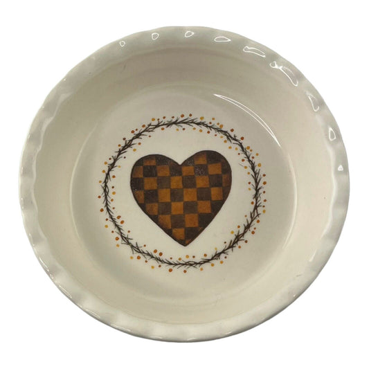 Nantucket Ceramic 6.5 Inch Heart Design Bakeware Baking Dish