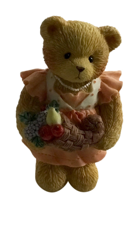 Cherished Teddies Barbara “Giving Thanks For Our Family” 3 Inch Thanksgiving