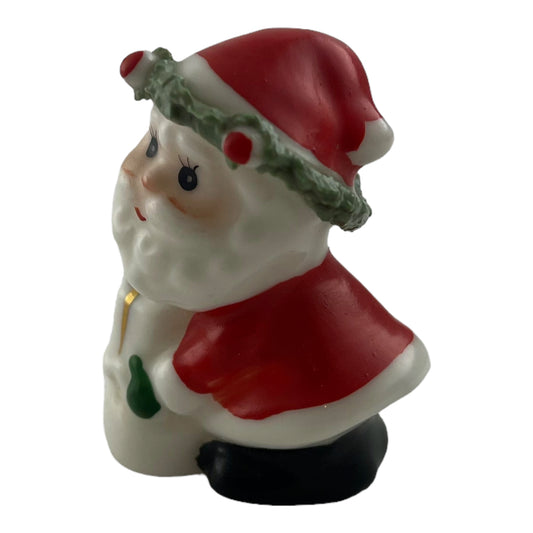 Santa Clause 2 Inch Vintage Ceramic Figurine