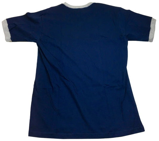 Dale Earnhardt Jr. #8 Budweiser Dark Navy Blue Ringer T-Shirt 2002 L