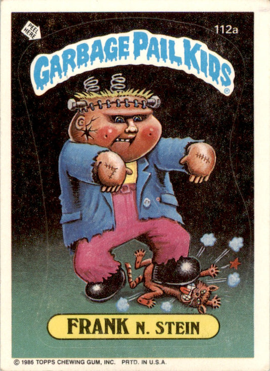 1986 Garbage Pail Kids Series 3 #112a Frank N. Stein No Copyright VG
