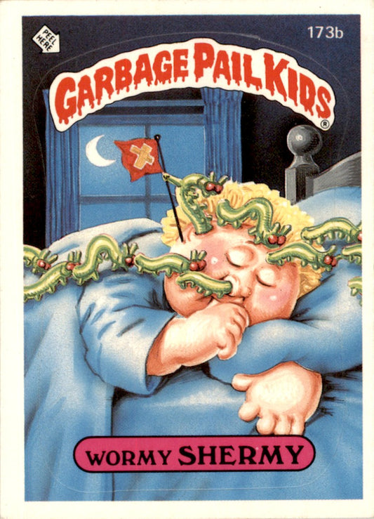 1986 Garbage Pail Kids Series 5 #173b Wormy Shermy VG-EX