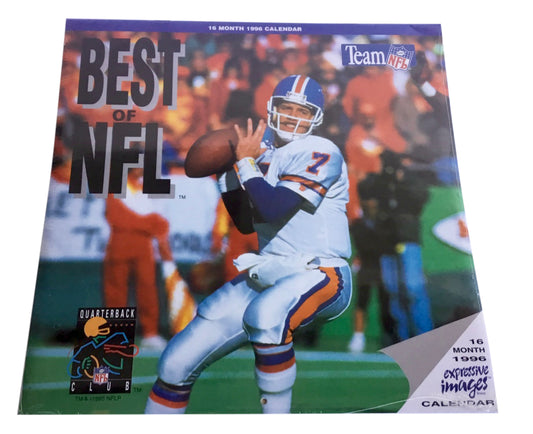 Quarterback Club Best of the NFL 16 Month 1996 Calendar Expressive Images Sealed