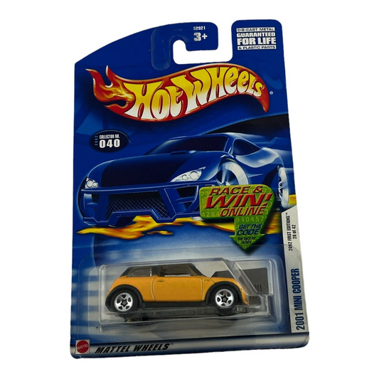 Hot Wheels 2002 First Editions Yellow 2001 Mini Cooper 28/42 Diecast Vehicle