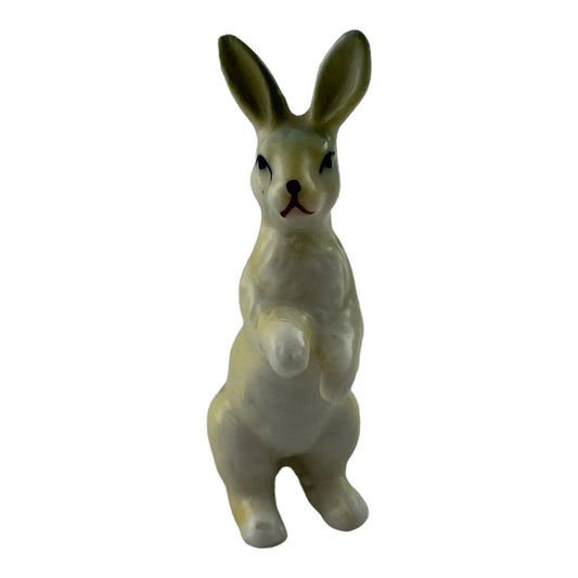 White Bunny Rabbit 2.75 Inch Vintage Porcelain Figurine