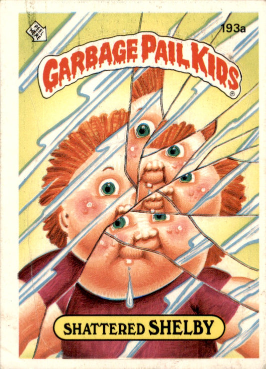 1986 Garbage Pail Kids Series 5 #193A Shattered Shelby VG-EX