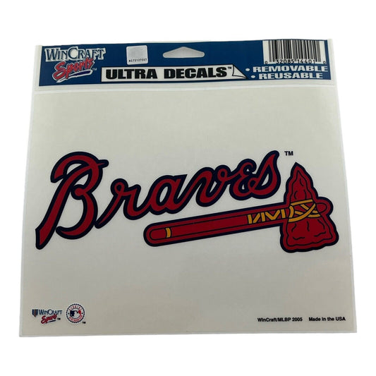 MLB Atlanta Braves 5.5 Inch X 4.5 Inch Decal Wincraft