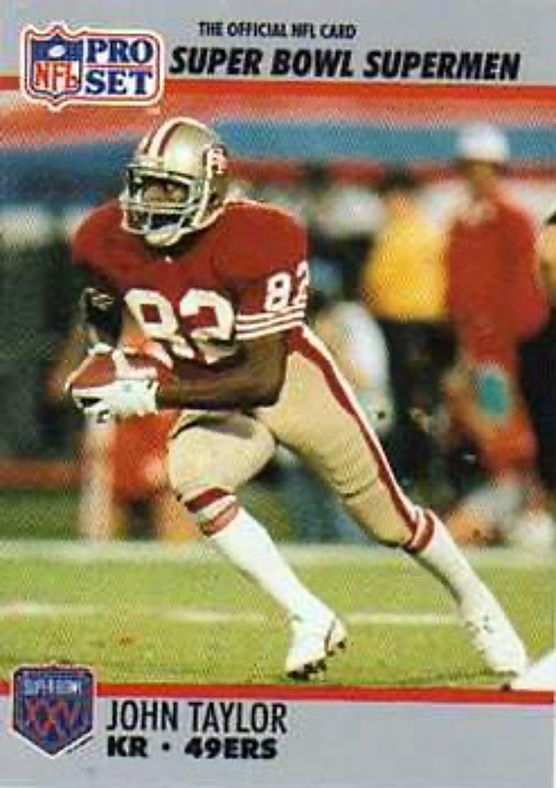 1990-91 Pro Set Super Bowl 160 Football 128 John Taylor
