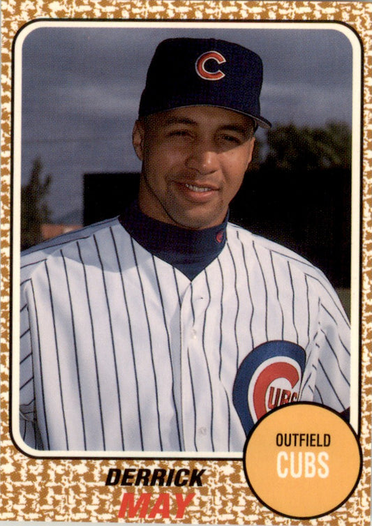 1993 Baseball Card Magazine '68 Topps Replicas #SC83 Derrick May Cubs