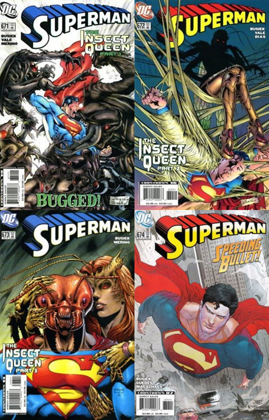 Superman #671-674 Volume 1 (1939-1986, 2006-2011) DC Comics - 4 Comics