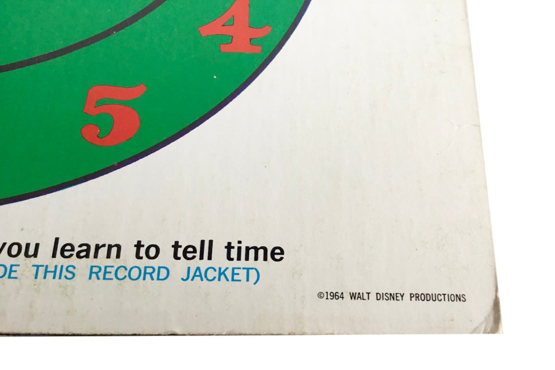 Walt Disney Presents Learning To Tell Time Is Fun 1964 Disneyland Vinyl LP