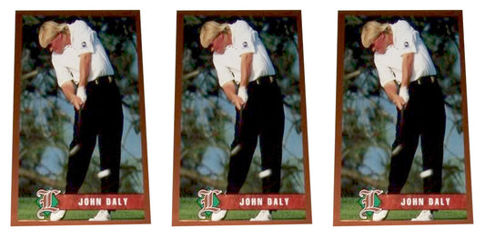 (3) 1993 Legends #6 John Daly Golf Card Lot