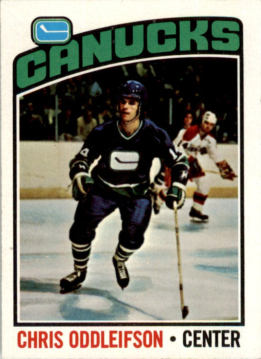 1976 Topps #112 Chris Oddleifson Vancouver Canucks EX-MT