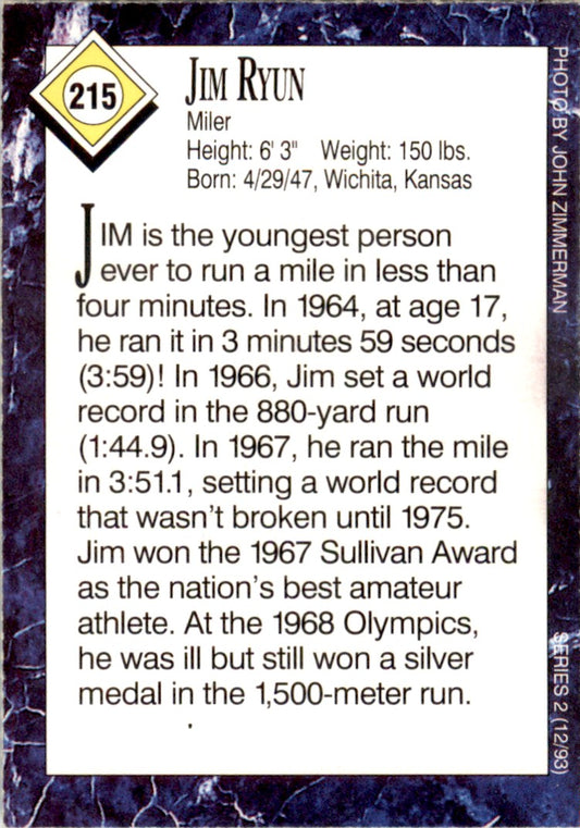 1993 Sports Illustrated for Kids #215 Jim Ryun Track & Field