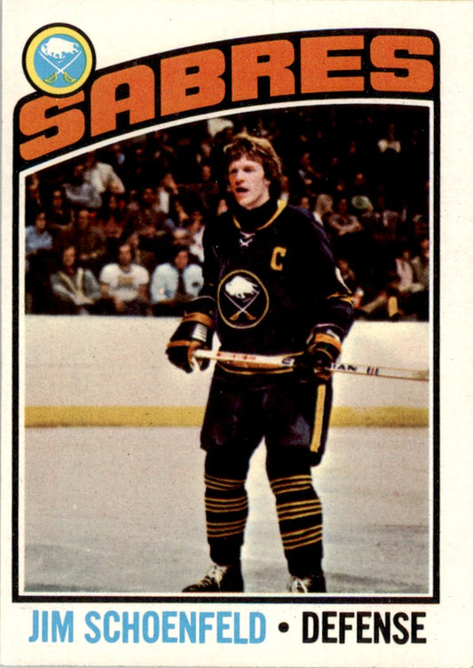 1976 Topps #241 Jim Schoenfeld Buffalo Sabres EX