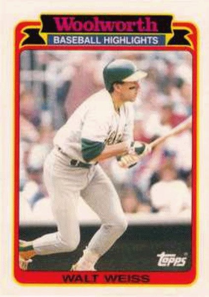 1989 Topps Woolworth Baseball Highlights Baseball 5 Walt Weiss ROY