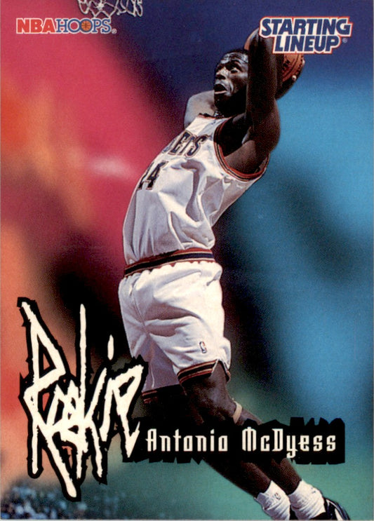 1996 Kenner Starting Lineup Card Antonio McDyess Denver Nuggets