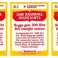 (3) 1989 Topps Woolworth Baseball Highlights #8 Wade Boggs Lot Red Sox
