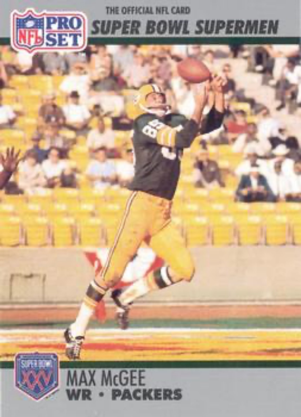 1990-91 Pro Set Super Bowl 160 Football 47 Max McGee